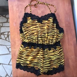 SAVAGExFENTY Chiffon Romper - Tiger